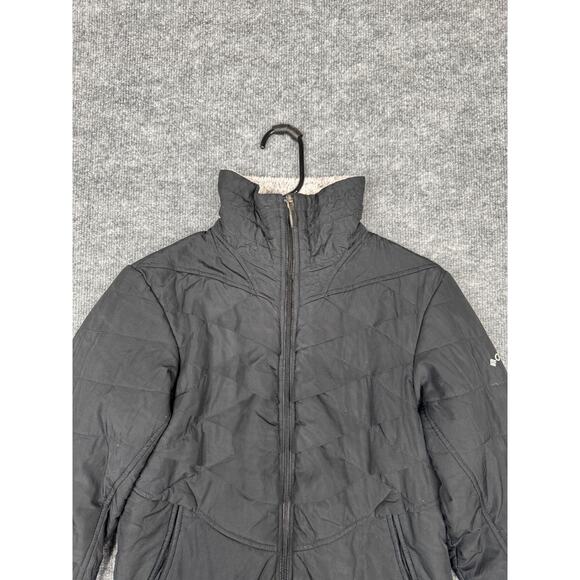Columbia Titanium Jacket Small Womens Black Interchange Insulated Omni Heat - Picture 13 of 16